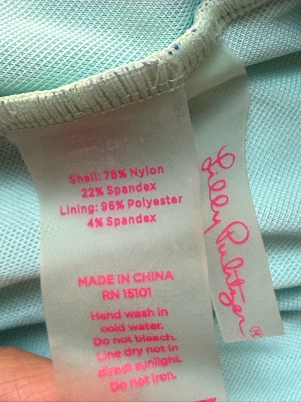 Lilly Pulitzer Navy One-Piece Swimsuit with Mint and Pink Floral Print Size 10 - Picture 2 of 10